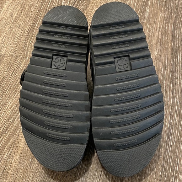 Dr. Martens Black Sandals with Yellow Stitching - Picture 3 of 11